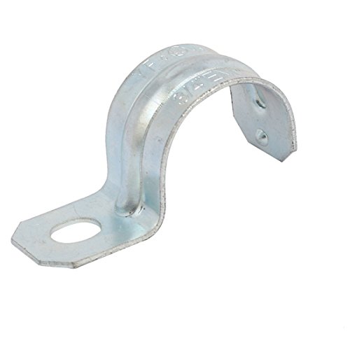 Ruilogod 3/4-inch Metal EMT Pipe Clip Clamp One-Hole Strap Fastener Silver Blue (id: ed0 c81 1d9 436 b20
