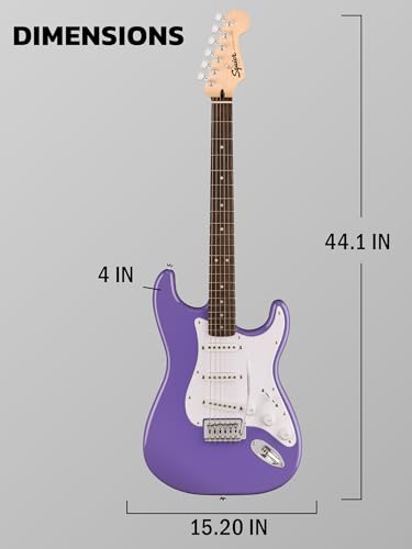 Image of Fender Squier Sonic Stratocaster - Ultraviolet Bundle with Frontman 10G Amp, Tuner, Strap, Cable, Picks, and Austin Bazaar Instructional DVD