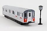 Daron MTA Diecast Subway Car Silver Medium