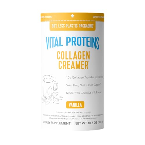 Vital Proteins Collagen Peptides Powder - Vanilla Protein Coffee Creamer for Hair, Skin & Nails Support