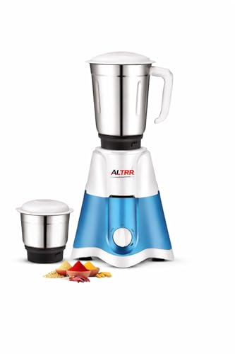 Image of 750W Mixer Grinder with Stainless Steel Jar | 5 Years Warranty|| High Power Turbo Motor | 3 Speed Control | ABS Body | Compact & Durable Kitchen Mixer (750W Mixer Grinder / 2 Jar)
