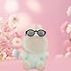 BOXOB 4 St Puppenbrille, 4 Farben Kunststoff Puppenbrille zum Anziehen Spielzeugbrille, Kostümzubehör Kompatibel mit 13 cm Großem Zahlen (Weiß, Schwarz, Schildpatt, Lila)