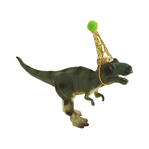 Dinosaur Cake Topper with Birthday Hat Cover