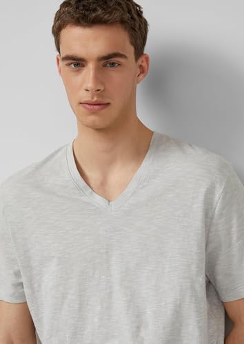 s.Oliver Herren T-Shirt – V-Ausschnitt, Regular Fit, Baumwolle – Ansicht 3