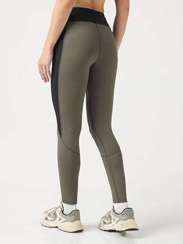 Image of TECHNOSPORT Women's High Rise Slim Fit Tights for Running, Gym and Sports