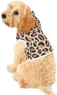 Leopard Print Pet Hoodie | Animal Print Dog Hoodie, Cozy Hooded Pet Sweater