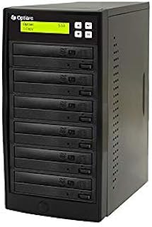 Optiarc 1 to 5 24X Burner M-Disc Support CD DVD Duplicator - Standalone Copier Duplication Tower (Model: OPT-S5T-DVD-BK)