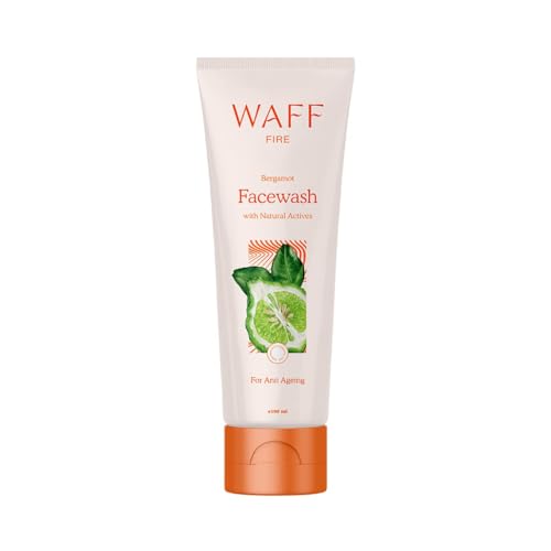 Image of WAFF Bergamot Face Wash | Hydrating, Anti-Aging, Refreshing & Cooling | Deep Cleansing, Nourishing & Moisturizing | Helps Reducing Fine Lines, Controls Oil & Evens Skin Tone | Unisex | Pack of 1