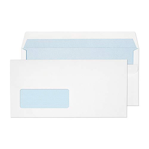 Blake Everyday | Briefumschläge DL (110 x 220 mm) mit Fenster | 50 Stück | 90 g/m | PEFC-zertifiziert | selbstklebend Weiße Umschläge | Bürobedarf Geschäftsumschläge/Briefumschläg/Kuvert 13884/50 PR
