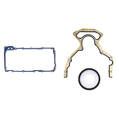 Fel-Pro Os 30693 R Oil Pan Gasket Set & Bs 40640 Rear Main Seal Set #TOP26