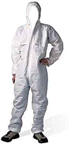Fortis Tyvek® 500 Xpert Hooded Coverall White Size L