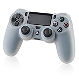 Lot 2 Anti-Slip Soft Silicone Gel Rubber Case Cover for PlayStation 4 PS4 Controller Skin Grip Protective Accessories (Clear)