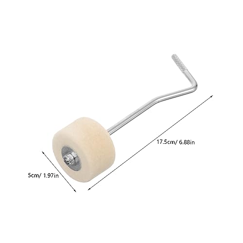 Pedal de golpe para bombo Abaodam en metal y fieltro miniatura 2