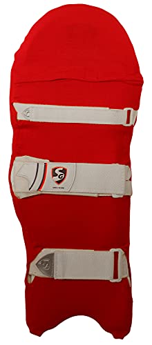 Skyhi Colored Cricket Batting Pads Covers - Leg Guards Clads - Leg Guard Skin (Red) #TOP1
