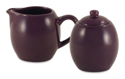 Amsterdam Cream and Sugar Set - Plum