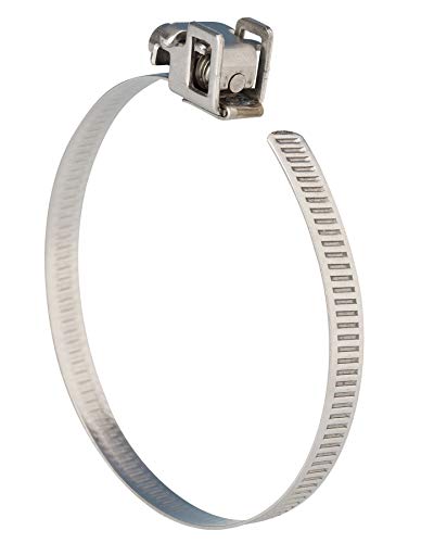 Best Price Square Jubilee 7mm Stainless Steel Slotted Screw Quick Release Strap, 50-200mm, Silver