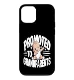 Installation facile Promu aux Grands-Parents Révélation de bébé Mignon Coque pour iPhone 12/12 Pro