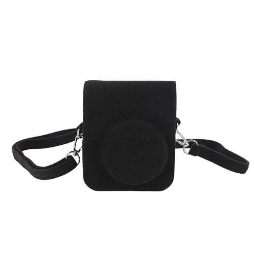Custodia Protettiva per Fotocamera Istantanea in Feltro con Cinturino Regolabile e Copertura Superiore Rimovibile per Mini 12