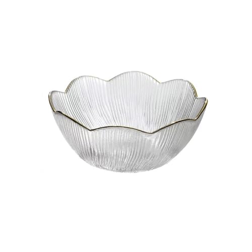 GLigeT Cesta de Frutas Plato de Fruta, Plato Decorativo de Vidrio, Plato de Aperitivos for el hogar, Plato de Aperitivos, Plato de Dulces, frutero Tazón de Frutas(Pequeño)
