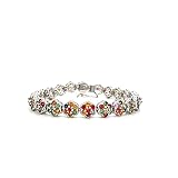 Multi Sapphire Bracelet For Women/Girls in .925 Sterling Silver Birthstone Bracelets, Gift For Mom/G