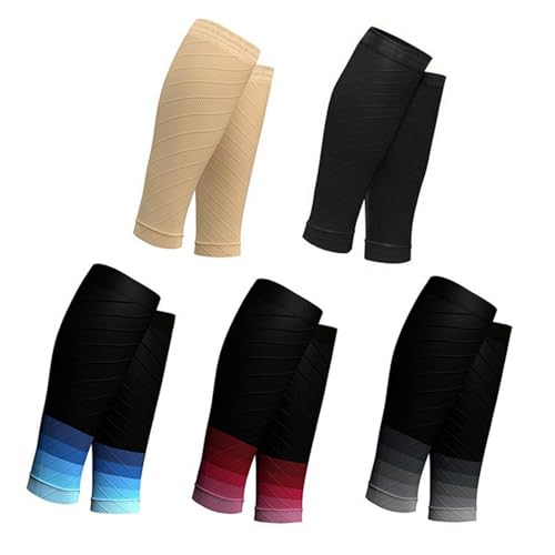 1 Pair Compressing Socks for Calf Shin Splints Support Men and Women Footless Socks Calf Compressing Sleeve for Running4