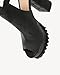 NEWBELLA Women's Block Heel Sandals - Fish Mouth Open Toe Ankle Buckle Fashion Booties for Summer, Daily & Parties, Black 9