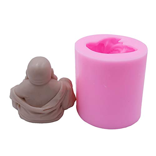 Great Molds Buddha 3D Flexible Silicone Soap Mold Silicone Candle Molds For Diy Handmade Soap Craft Art Mould #TOP3