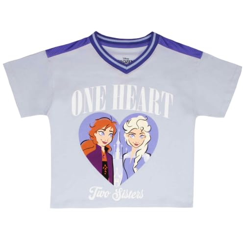 Image of Disney Princess, Lilo and Stitch, Minnie Mouse, Moana and Frozen Girls 2-Piece Sets - Short Sleeve T-Shirt and Skort for Kids