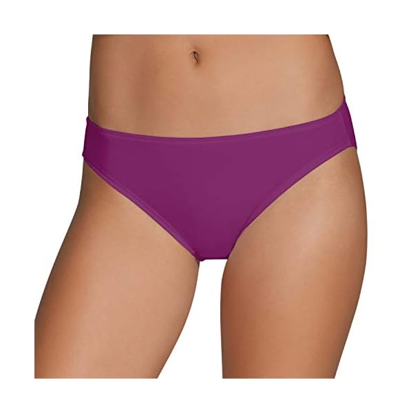 Fruit-of-the-Loom-Womens-Underwear-Cotton-Stretch-Panties-Regular-Plus-Sizes Fruit of the Loom Women's 6 Pack Cotton Stretch Bikini Panties, Assorted, 5
