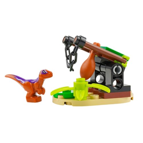 Jurassic World: Trappola Dino con Baby Raptor ed Esca - Lego - Immagine 6