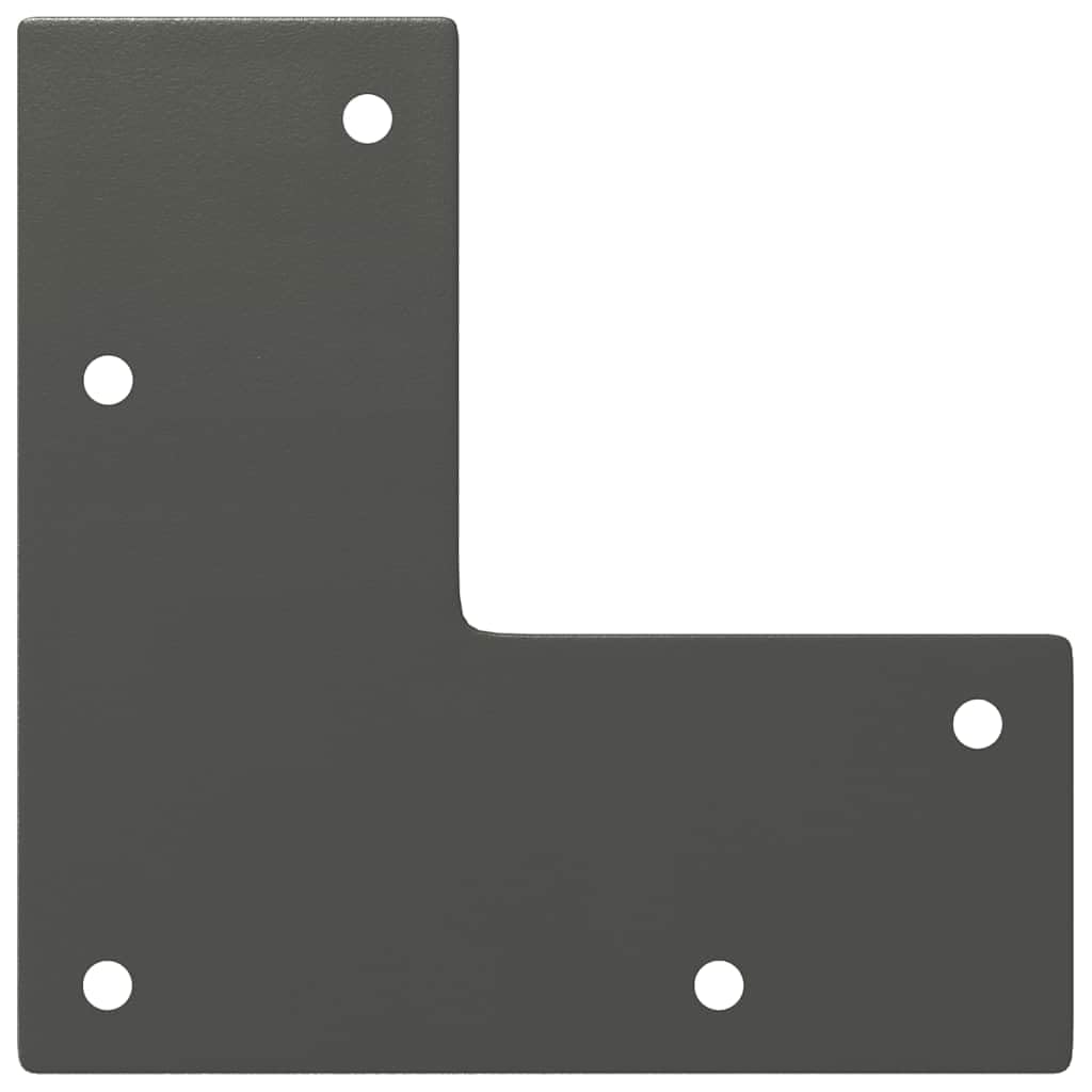 Nogi szpilki do konsoli 4 szt. Antracyt 72 cm stal lita z regulowanymi poziomami nóżkowymi i nawierconymi otworami dla łatwego montażu