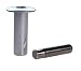 Fantom Magnetic Hidden Door Stop – Patented Concealed Stopper Does Not Protrude Out of Floor - Safe and Elegant Design– Easy to Install On Any Floor Surface or Door (Brushed Alloy Sleeve)