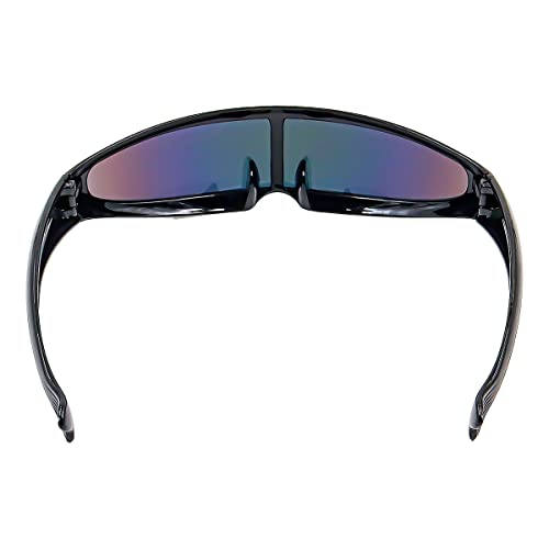 CENPEK 2 PCS Futuristic Sunglasses Black Frame Gold Mercury Tablet for Cosplay Slim Cyclops Adult Party - Image 2