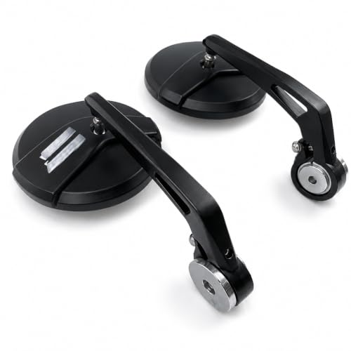 Image of Aluminium Universal Handle Bar End Mirror For Hunter 350 /Meteor 350 /Classic 350 /Super Meteor 650 /Shotgun 650 /GT 650 /Interceptor 650 /Guerrilla 650, Pair (A2)