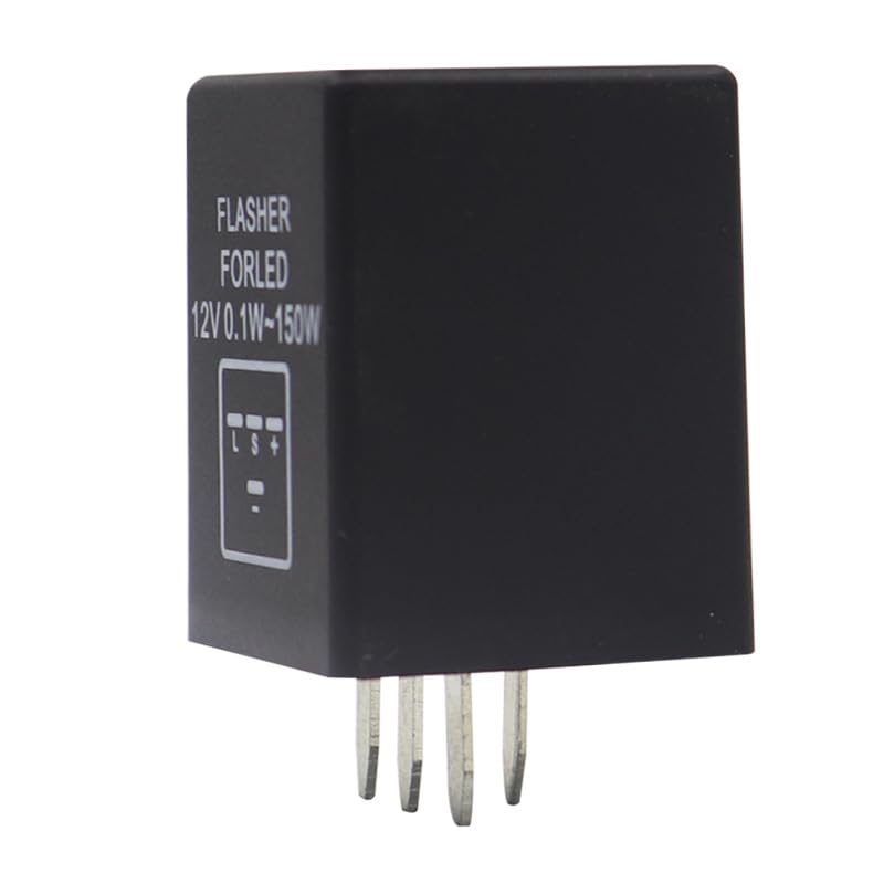 4-Pin 12V 15A EP29 EP29N Electronic LED Flasher Relay for Fix LED Turn Signal Bulbs Hyper Flash Repairs