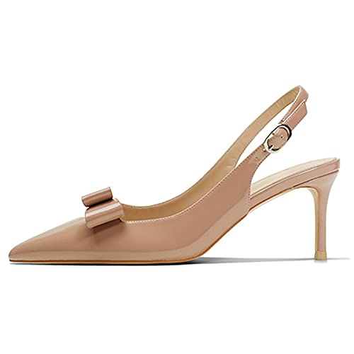 Escarpins à bout pointu confortables : talon 6cm et bride ajustable contre la fatigue