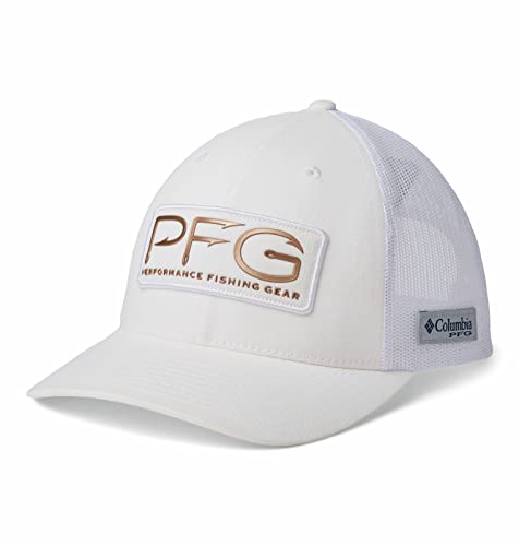 Casquette mesh Columbia blanche idéale pour la pêche PFG et les randonnées