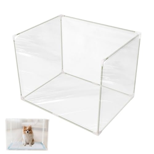 Protector De Salpicaduras Para Caja De | Protector Plegable Para Arenero | Kit De Entrenamiento Para Gatos Transparente Pantalla Privacidad Mascotas | Para Sala Dormitorio Balcón