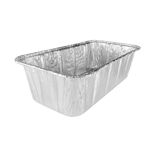 Disposable Aluminum Standard 2 Lb. Loaf Pan by Handi- Foil #5100 (25)
