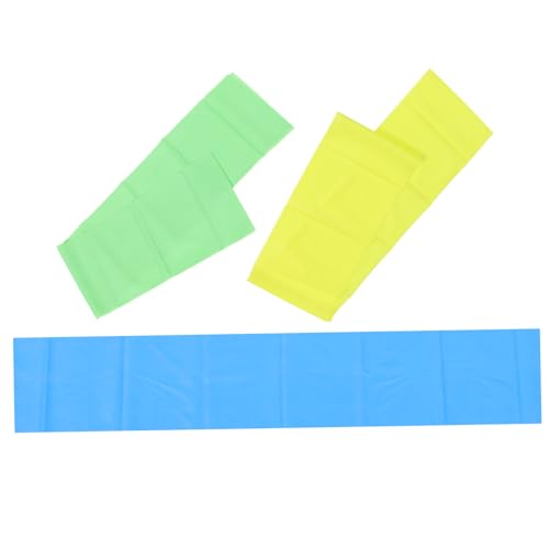 SAFIGLE 3Pcs Elastic Yoga Bands for Resistance Training Durable Stretch Bands for Fitness and Rehabilitation for Womens Workouts Strong Endurance for Shoulders Legs and Waist