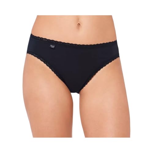 Sloggi Damen 24/7 Cotton Lace Tai C3p Slip, Schwarz, 38 EU