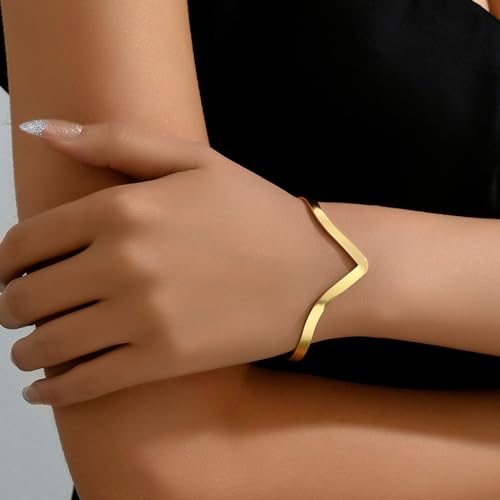 Image of Long tiantian Arm Cuff for Women Gold Arm Cuff Jewelry Upper Gold Bracelets Bangle for Women