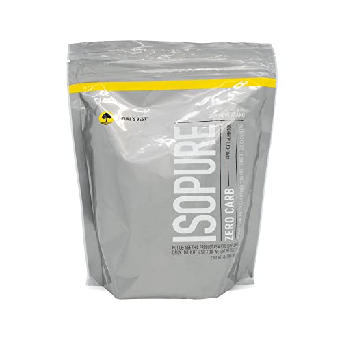 Isopure Zero Carb, Keto Friendly Protein Powder, 100% Whey Protein Isolate, Flavor: Banana Cream, 1 Pound (Packaging May Vary)