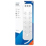 Jackson Switched 10 Outlet Fast Charging USB Powerboard