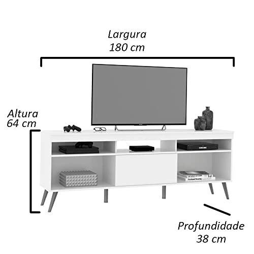 Rack Linea Retrô - Preto - RPM Móveis