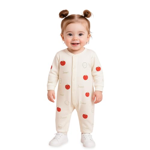 Image of Kidbea Soft Cotton Unisex Baby Onesie Romper | Cute & Multiple Prints Full Sleeve Sleepsuit for Infant | Comfortable Trendy Bodysuit