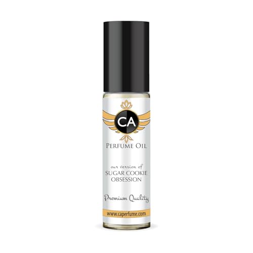 CA Perfume Originals Sugar Cookie Obsession Unisex Fragrance Oil Gourmand Scent Long Lasting Perfumes for Women &amp; Men Travel Size TSA Ready Mini Parfum Body Oil Roll-on 0.33 Fl Oz 10ml