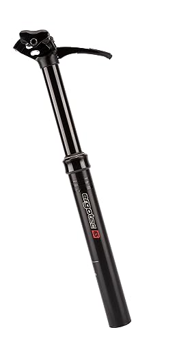 ergotec X-Tas-y XtasY XtasY Sattelstützen Humpert UP & Down Post Sattelstütze - 31,6 x 400 mm, höhenverstellbare Teleskop-Sattelstütze, schwarz/rot, One Size, 59440