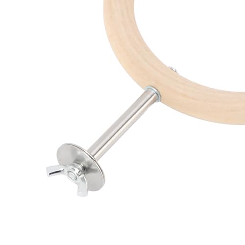 Swing de Círculo de Papagaio, 4,7 Polegadas de Madeira Gaiola de Pássaro Suspenso Penduramento Gaiol