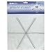 Metal Wire Snowflake Forms - Fun Craft Beading Project 9 Inches (4 Snowflakes)